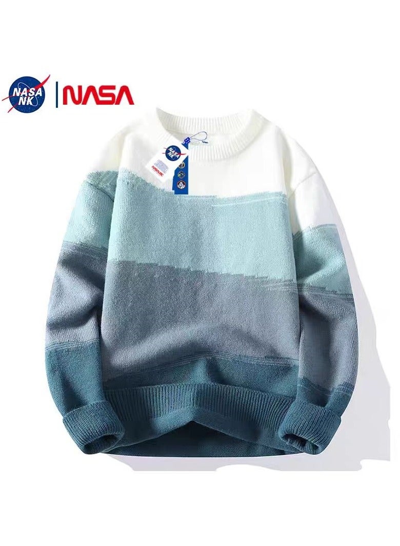 Round Neck Sweater Trendy For Teenagers To Wear As A Warm Knit Sweater Inside