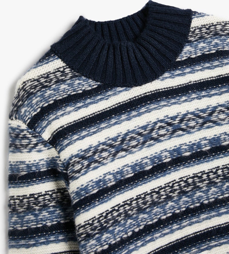 Half Turtleneck Sweater Long Sleeve