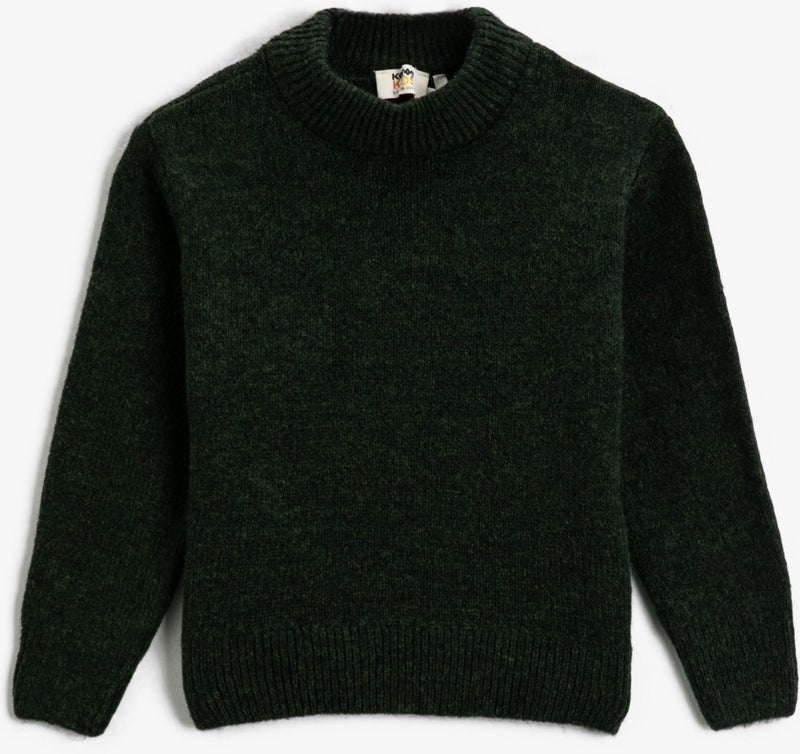 Basic Plain Knitwear Sweater