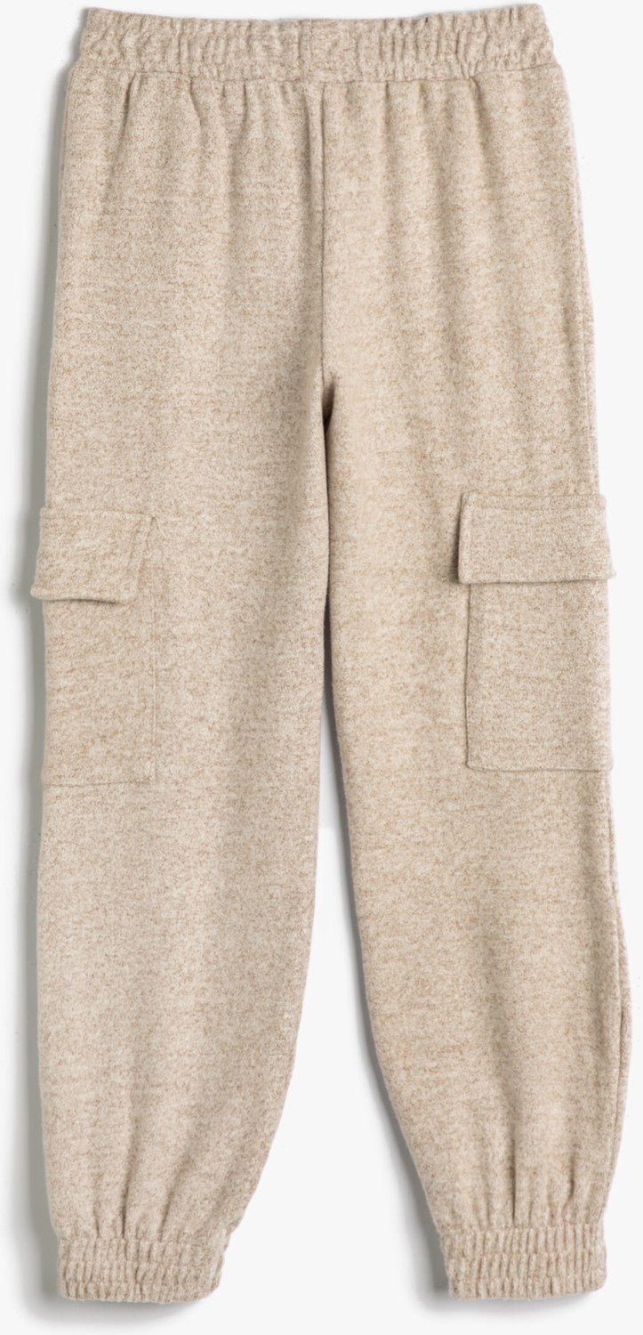 Basic Jogger Sweatpants with Pocket Detail and Elastic Waist