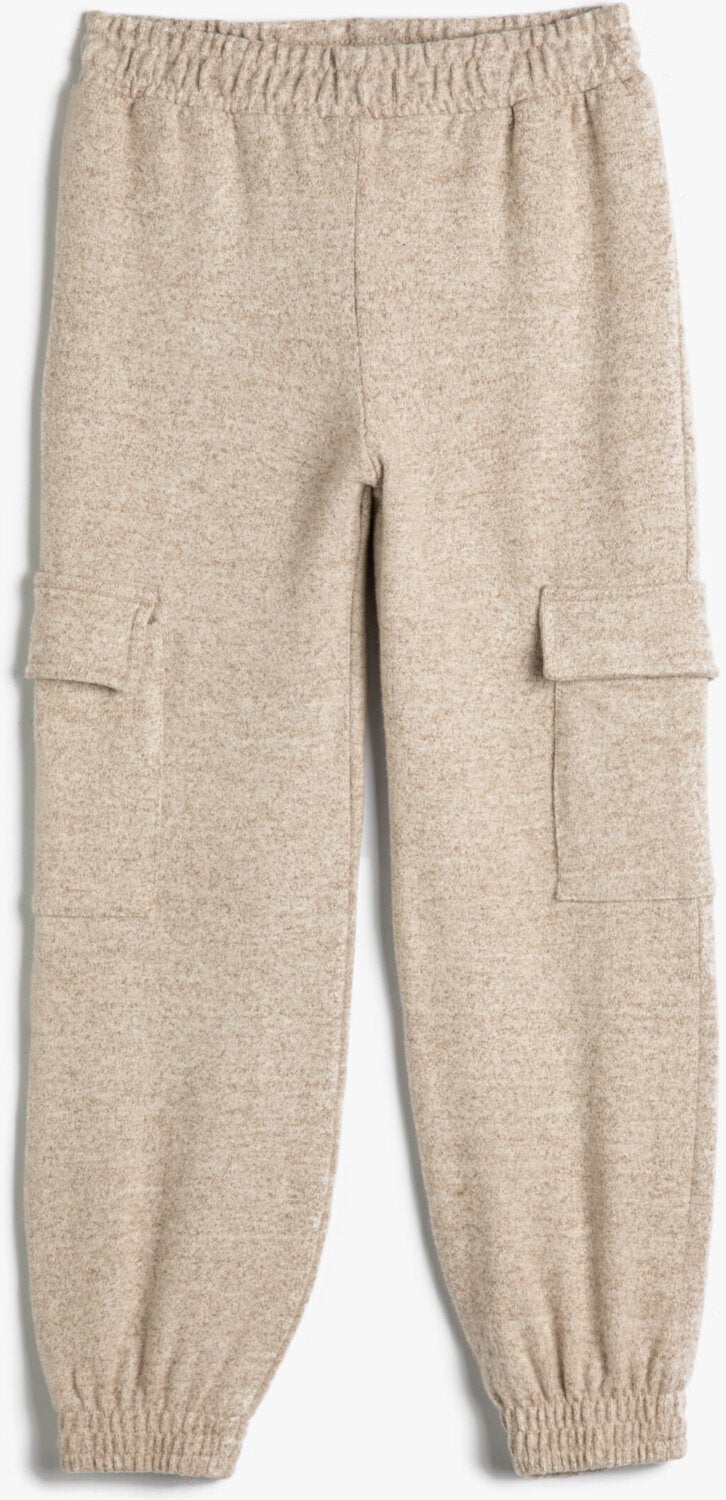 Basic Jogger Sweatpants with Pocket Detail and Elastic Waist