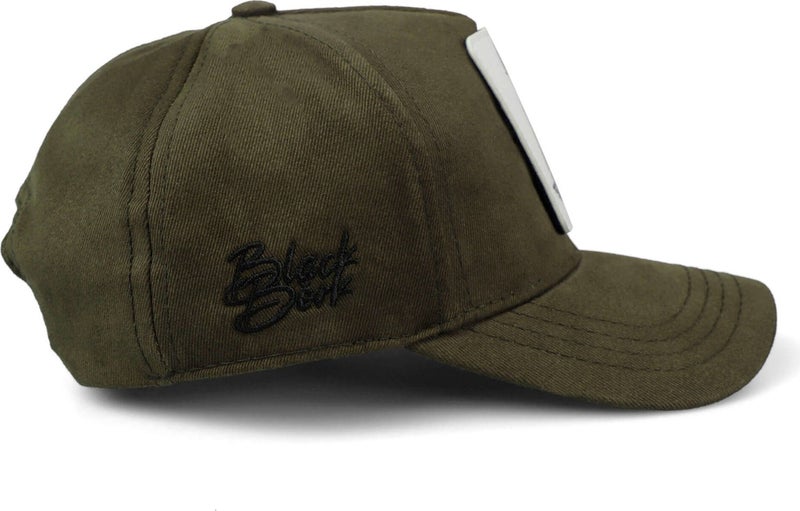 BlackBörk V1 Kids Baseball Chameleon - Khaki Children's Hat (Cap) with 3 Code Logo