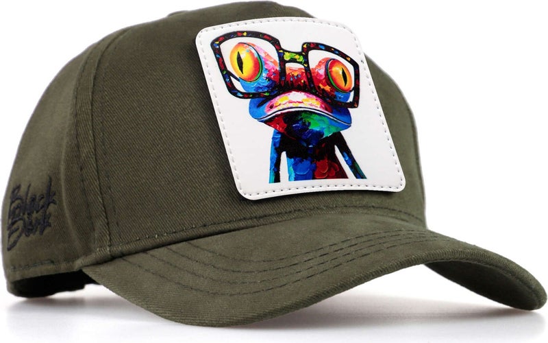 BlackBörk V1 Kids Baseball Chameleon - Khaki Children's Hat (Cap) with 3 Code Logo