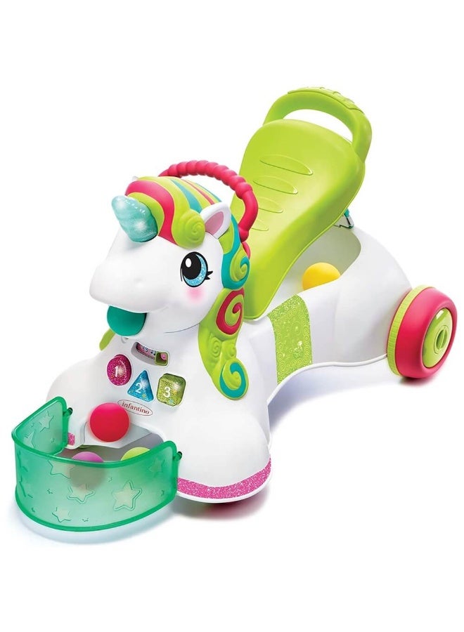 3-In-1 Sit Walk & Ride Unicorn Activity Toy