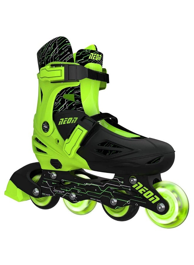 2-In-1 Combo Skates (Size 3-6, Green)