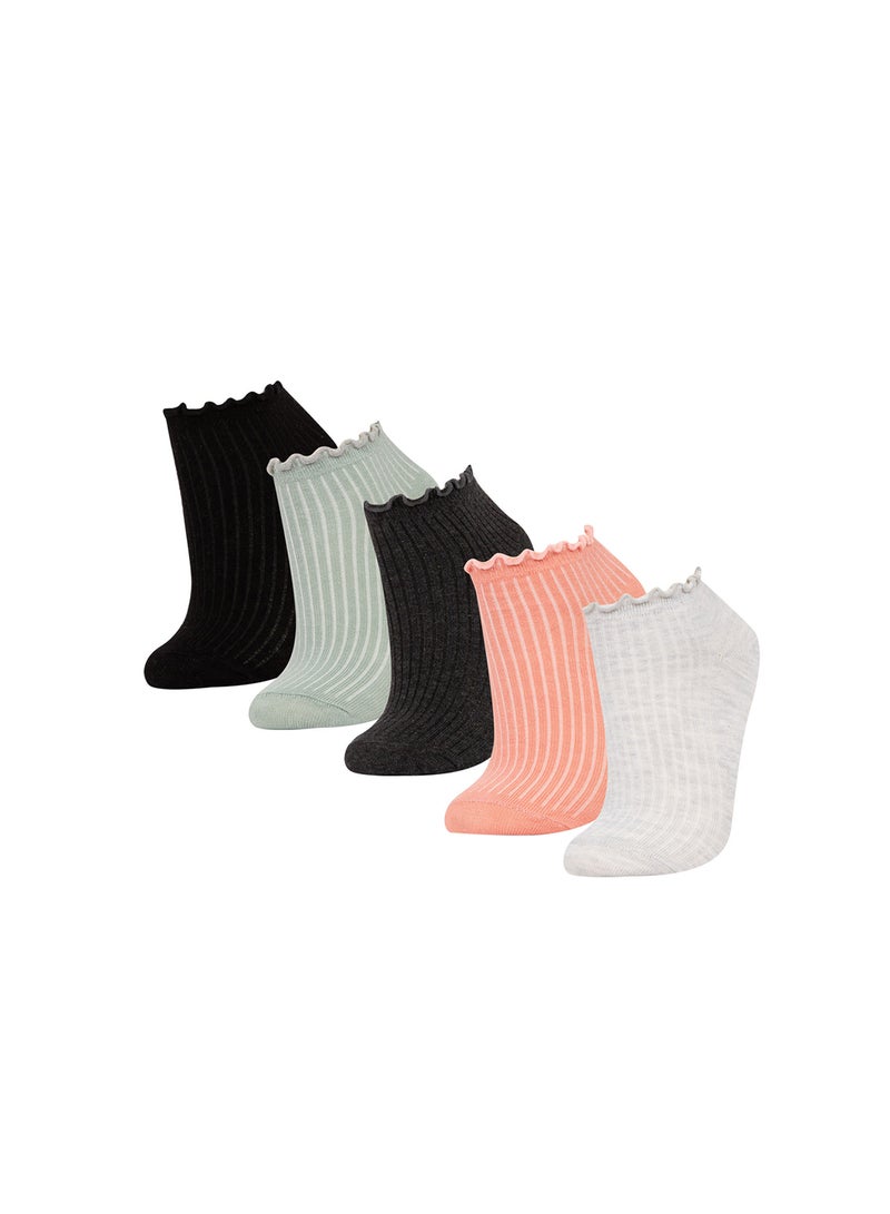 Relax Fit 5-Pack Cotton Ankle Socks