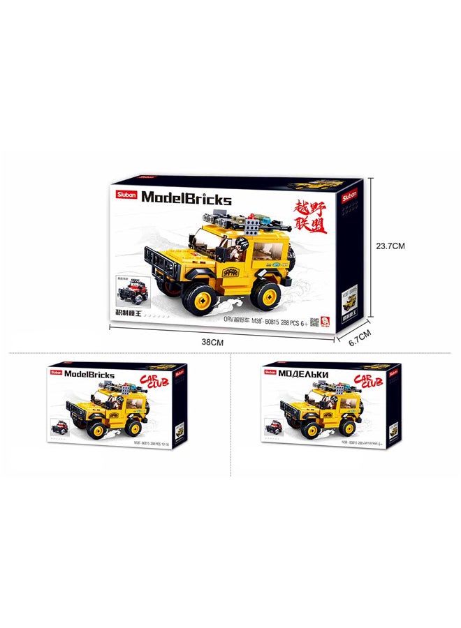 M38-B0815 228-Piece Model Car Club Bricks-Defender Building Set, Multicolour 6_years