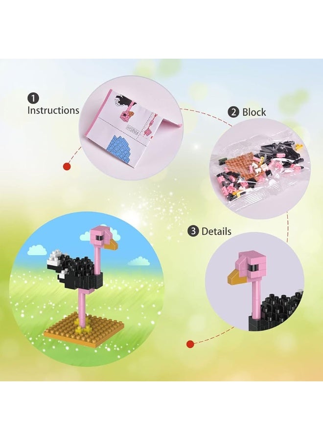FUN LITTLE TOYS Mini Animals Building Blocks Sets for Goodie Bags, Prizes, Birthday Gifts, Party Favors for Kids 12 Boxes