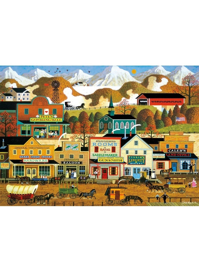 Buffalo Games  Charles Wysocki  Petes Gambling Hall  300 LARGE Piece Jigsaw Puzzle