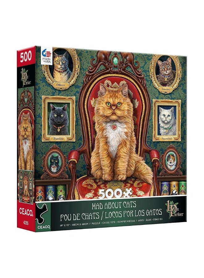 Ceaco - Night Spirit - Mad About Cats - 500 Piece Jigsaw Puzzle