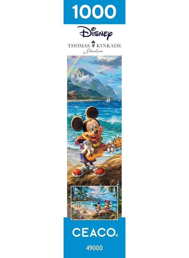 Ceaco - Thomas Kinkade - Disney - Mickey & Minnie in Hawaii - 1000 Piece Jigsaw Puzzle