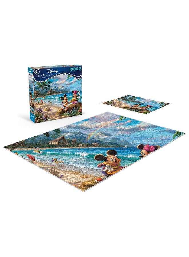 Ceaco - Thomas Kinkade - Disney - Mickey & Minnie in Hawaii - 1000 Piece Jigsaw Puzzle