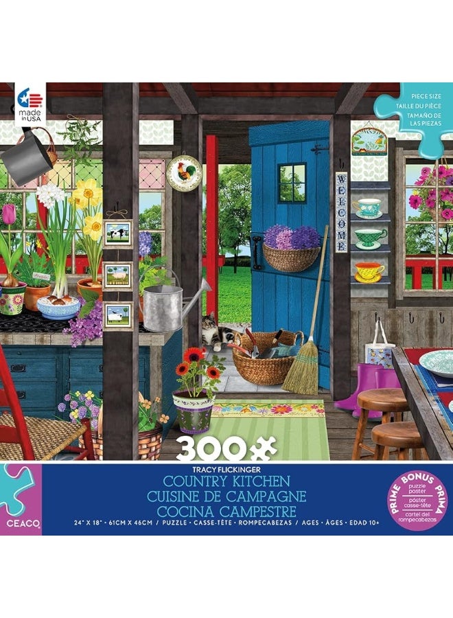 Ceaco - Tracy Flickinger - Country Kitchen - 300 Piece Jigsaw Puzzle