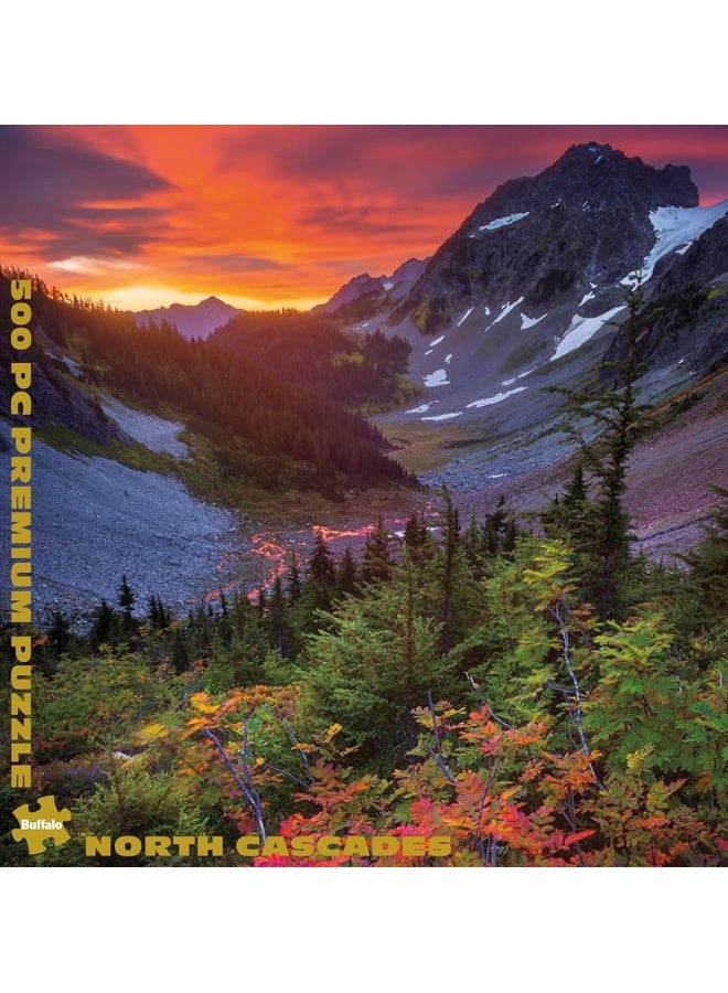 Buffalo Games  Gold  North Cascades  500 Piece Jigsaw Puzzle for Adults Challenging Puzzle Perfect for Game Nights  500 Piece Finished Size Is 2125 x 1500