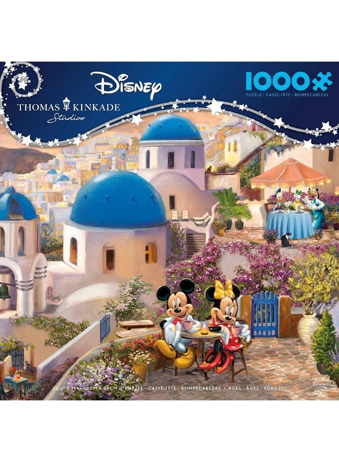 Ceaco  Disney  Thomas Kinkade  Mickey  Minnie in Greece  1000 Piece Jigsaw Puzzle