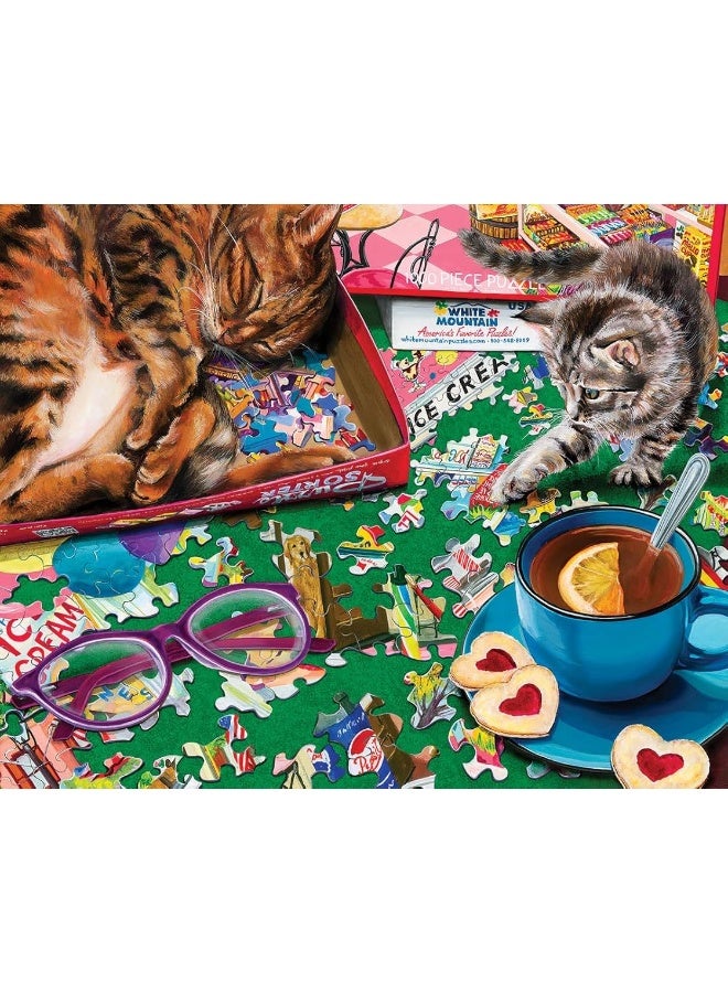 White Mountain Puzzle Cats 1000 Piece Jigsaw Puzzle