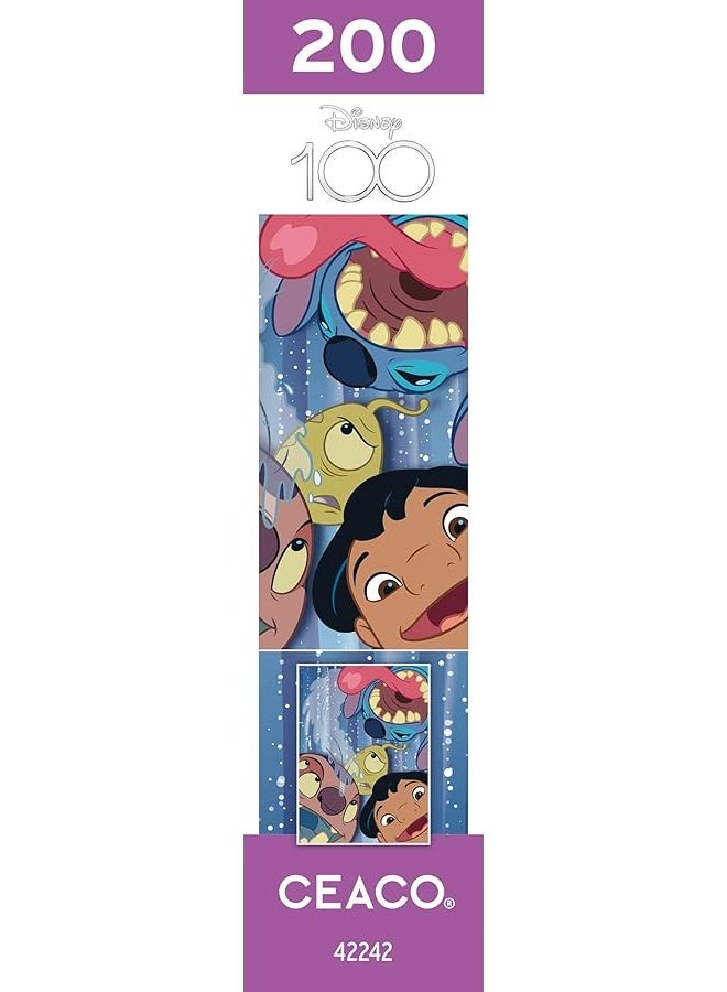 Ceaco - Disney's 100th Anniversary - Lilo & Stitch - Selfies - 200 Piece Jigsaw Puzzle