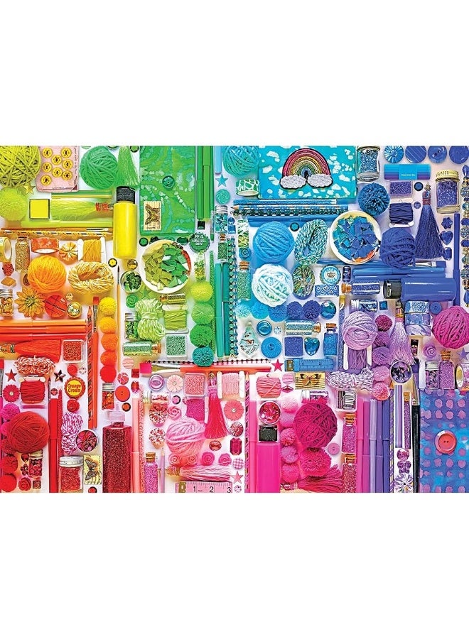 RoseArt  Rose  Insta Rainbow Crafters Stash  1000 Piece Jigsaw Puzzle for Adults