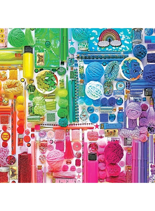 RoseArt  Rose  Insta Rainbow Crafters Stash  1000 Piece Jigsaw Puzzle for Adults