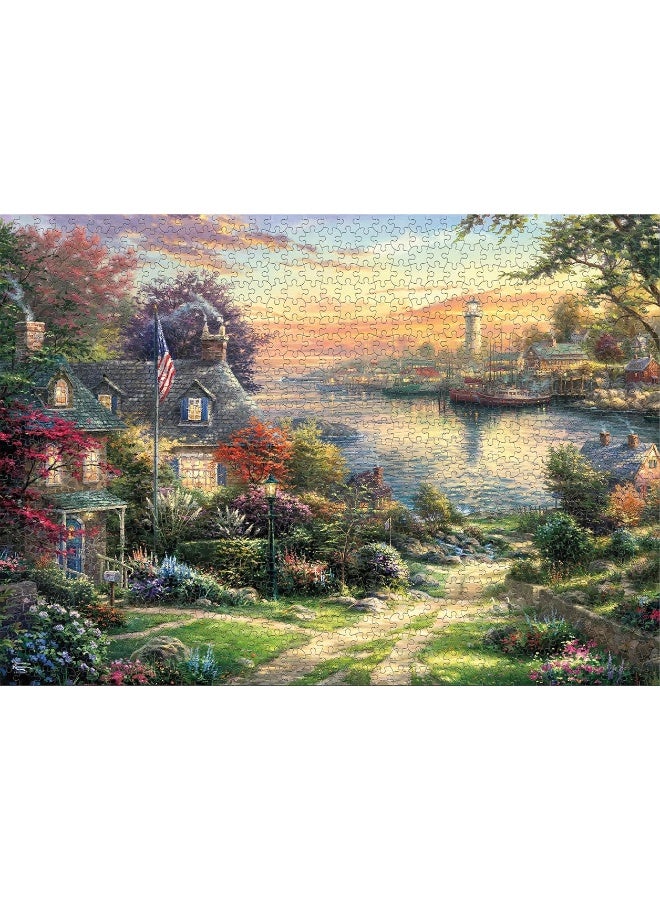 Ceaco - 8 in 1 Multipack - Thomas Kinkade - (2) Round 300 Piece, (4) 550 Piece, (1) 750 Piece (1) 1000 Piece Jigsaw Puzzles