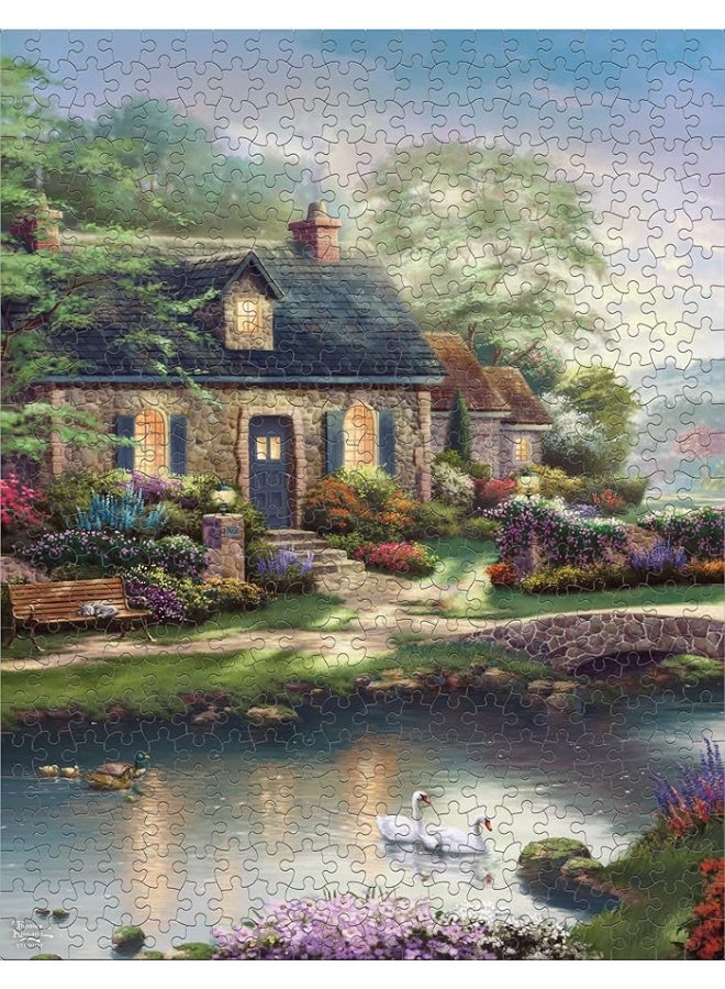 Ceaco - 8 in 1 Multipack - Thomas Kinkade - (2) Round 300 Piece, (4) 550 Piece, (1) 750 Piece (1) 1000 Piece Jigsaw Puzzles