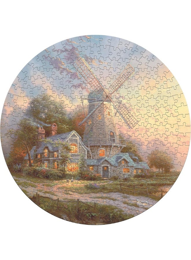 Ceaco - 8 in 1 Multipack - Thomas Kinkade - (2) Round 300 Piece, (4) 550 Piece, (1) 750 Piece (1) 1000 Piece Jigsaw Puzzles