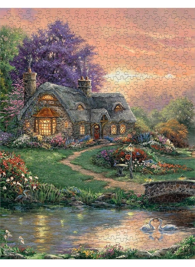 Ceaco - 8 in 1 Multipack - Thomas Kinkade - (2) Round 300 Piece, (4) 550 Piece, (1) 750 Piece (1) 1000 Piece Jigsaw Puzzles