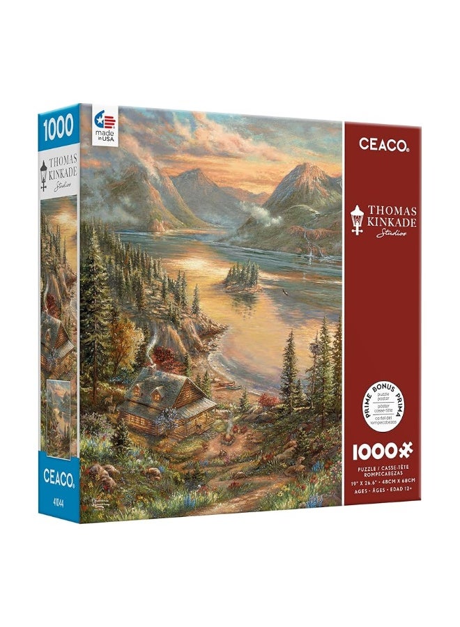 Ceaco - Thomas Kinkade - Lakeside Splendor - 1000 Piece Jigsaw Puzzle