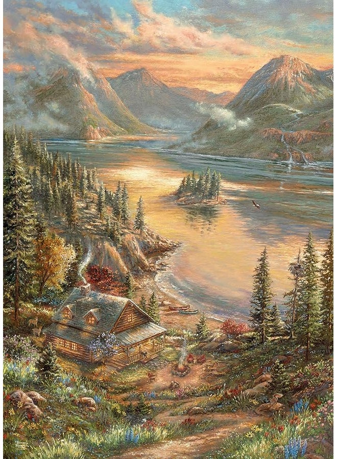 Ceaco - Thomas Kinkade - Lakeside Splendor - 1000 Piece Jigsaw Puzzle