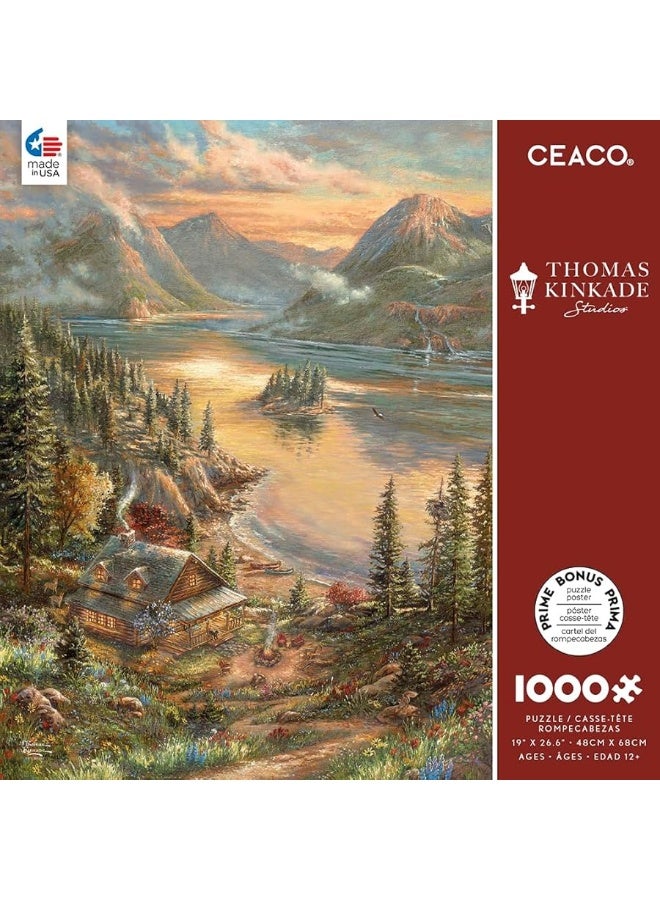 Ceaco - Thomas Kinkade - Lakeside Splendor - 1000 Piece Jigsaw Puzzle