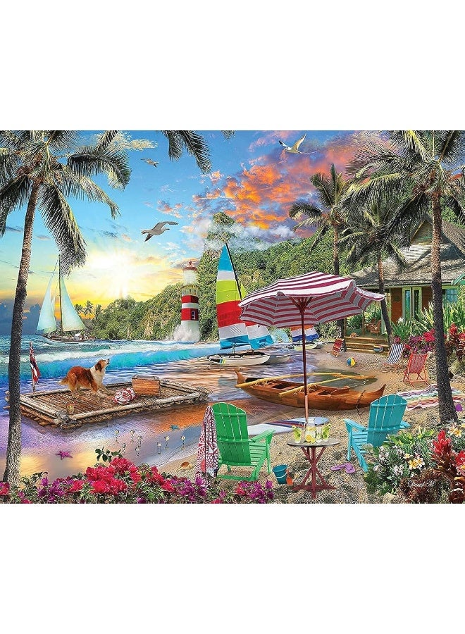 White Mountain Puzzles Beach Holiday 500 Piece Jigsaw Puzzle