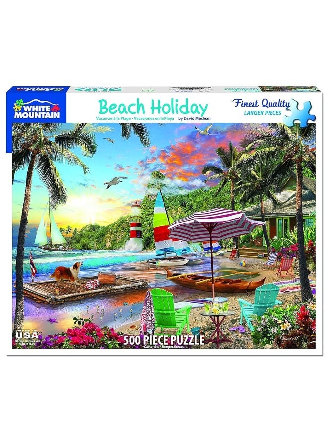 White Mountain Puzzles Beach Holiday 500 Piece Jigsaw Puzzle