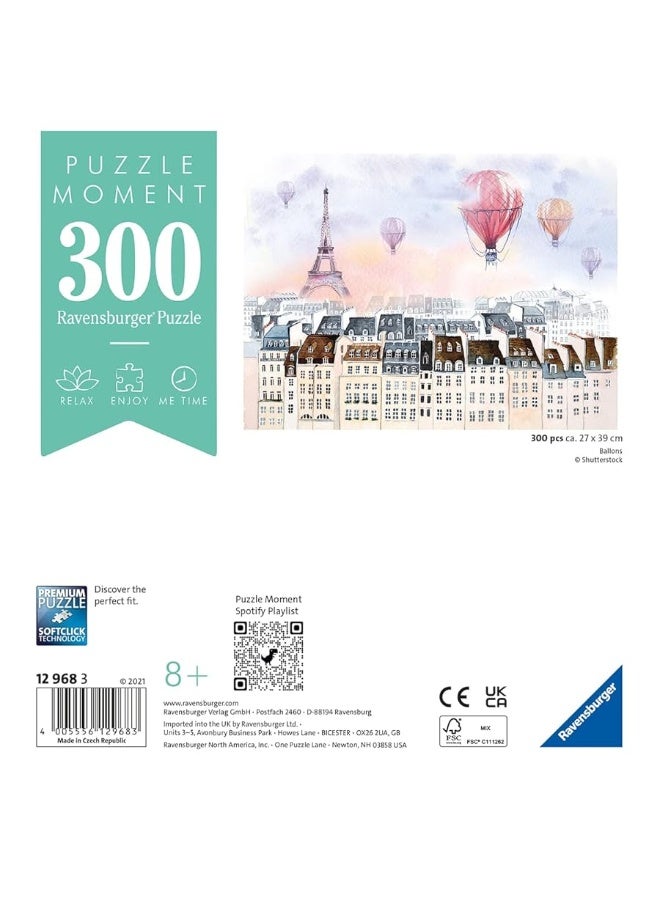 Ravensburger Puzzle Moment: Balloons 300 Piece Jigsaw Puzzle for Adults - 12968 -Every Piece is Unique, Softclick Technology Means Pieces Fit Together Perfectly