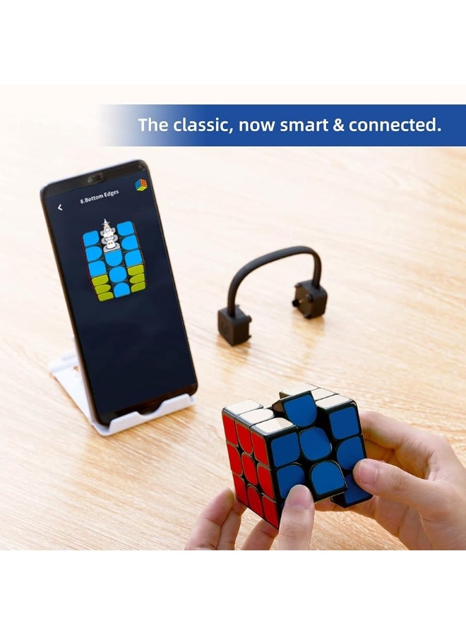 GiiKER Electronic Bluetooth Speed Cube i3s Realtime Connected STEM Smart Cube 3x3 for All Ages Companion App Support Online Battle with Cubers Across The Globe with Exclusive Charger