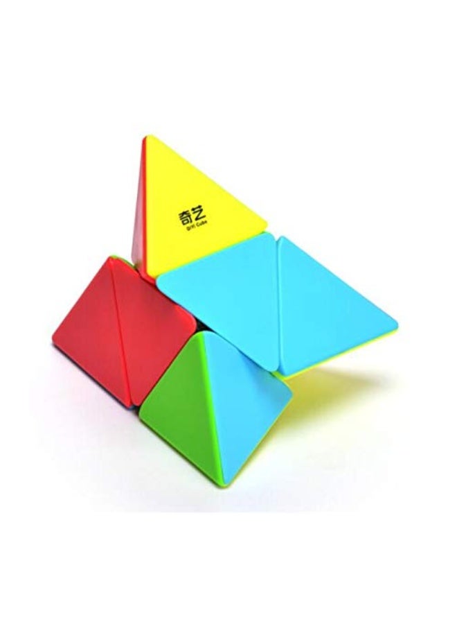 CuberSpeed Pyramorphix stickerless Speed Cube Pyraminx 2x2 Cube Puzzle