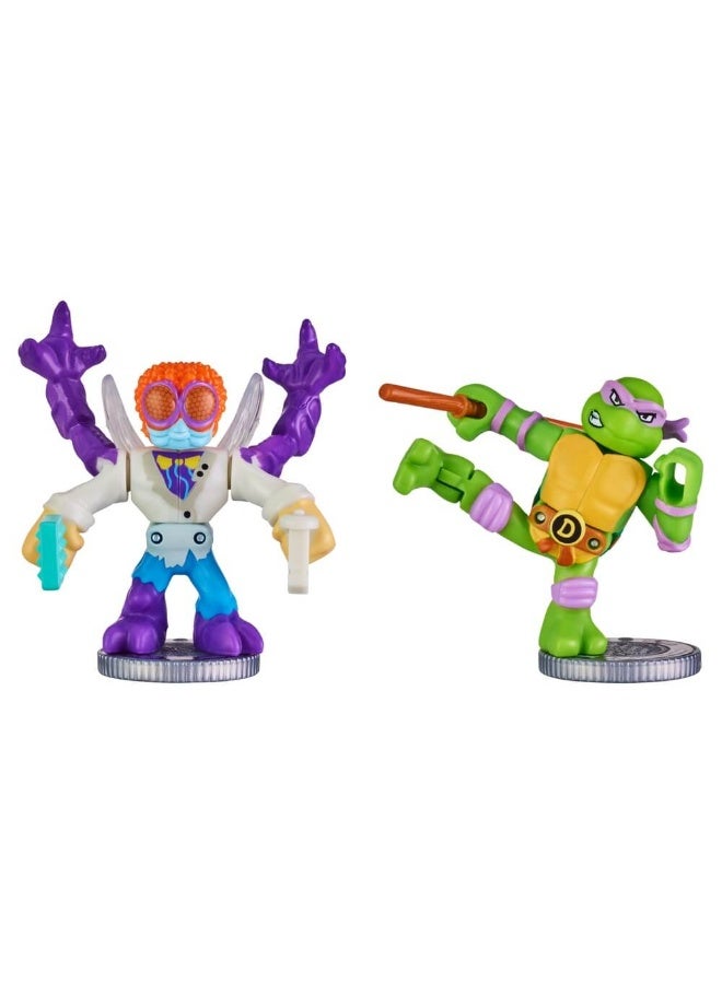 Teenage Mutant Ninja Turtles Donatello Vs Baxter Stockman S1 Mini Figure Set (2 Pack)