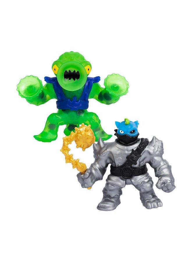 Heroes Of Versus Pack S10 Cursed Goo Sea Pantaro Vs Squidor Action Figure (2 Pack)