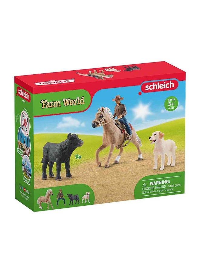 Farm World Western Riding Adventures Figure With Accessories