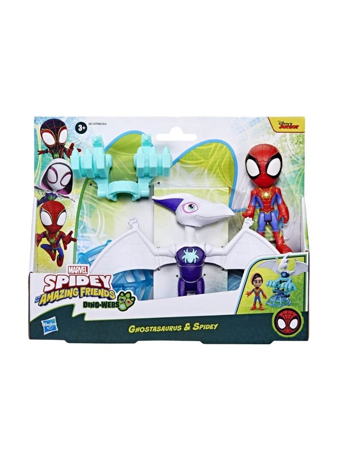 Spidey & His Amazing Friends Dino-Webs Ghostasaurus & Spidey Action Figure