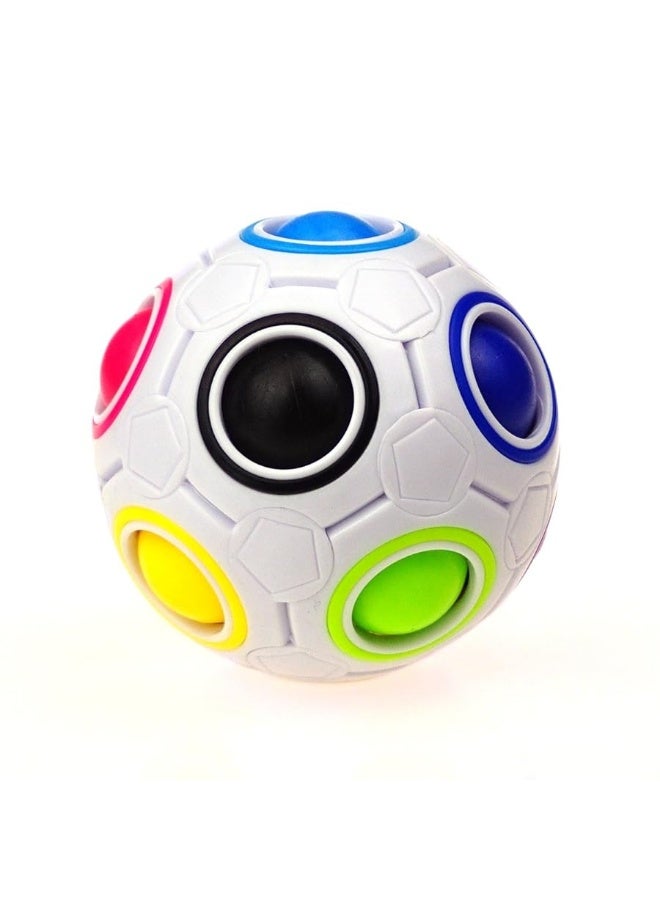 CuberSpeed Rainbow Ball Magic Cube Fidget Toy Puzzle Magic Rainbow Ball Puzzle Fun Fidget