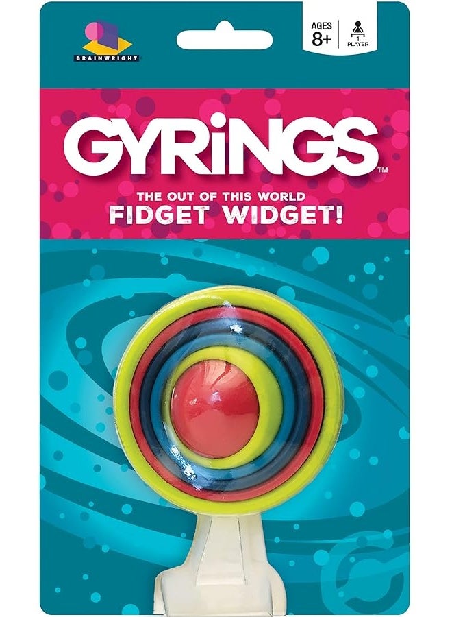 Brainwright Gyrings  The Out of This World Fidget Widget Multicolored 5