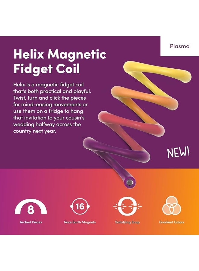 Speks Helix Fidget Toy for Adults and Desk Toy for Office - Plasma