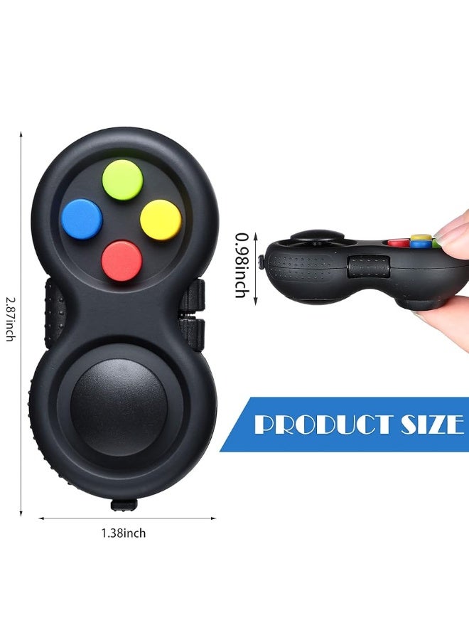 Skylety 6 Pieces Cam Fidget Pad Controller Relieve Anxiety Handheld Mini Handheld Fidget Pad Fidget Controller Stress Reducer for Adult Relieve StressMixed Colors