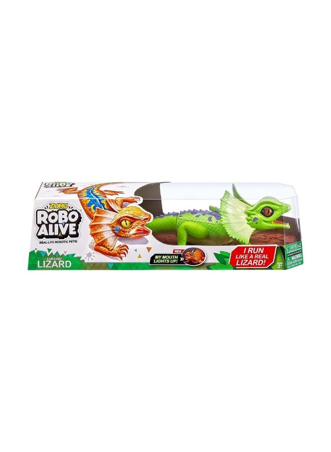 Light-Up Frill Neck Lizard Robotic Toy (10 Cm, Assorted)