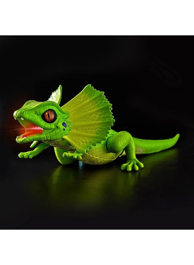 Light-Up Frill Neck Lizard Robotic Toy (10 Cm, Assorted)