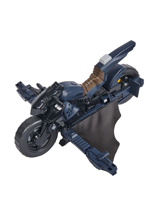 Batman Adventures Transformable Batcycle Toy (40 Cm)