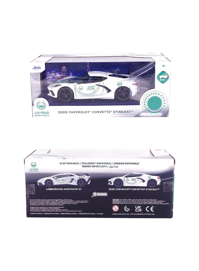 2020 Chevrolet Corvette Stingray Dubai Police Car (1:24)