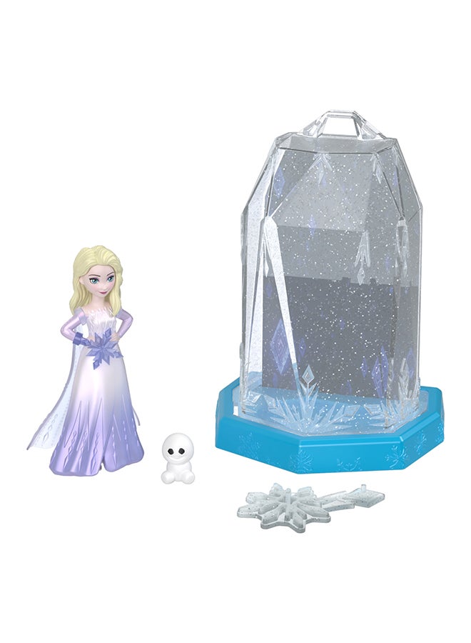 Frozen Small Doll Set, Ice Reveal with 1 Doll, Squishy Ice Gel and 6 Surprises Including Friend Figure & Play Pieces (Dolls May Vary)