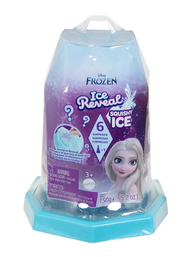 Frozen Small Doll Set, Ice Reveal with 1 Doll, Squishy Ice Gel and 6 Surprises Including Friend Figure & Play Pieces (Dolls May Vary)