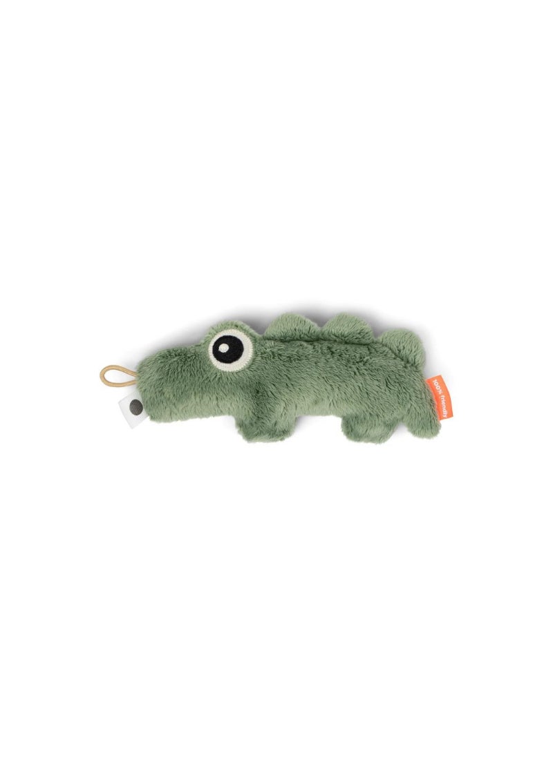 Done by Deer Tiny Sensory Rattle Croco Green